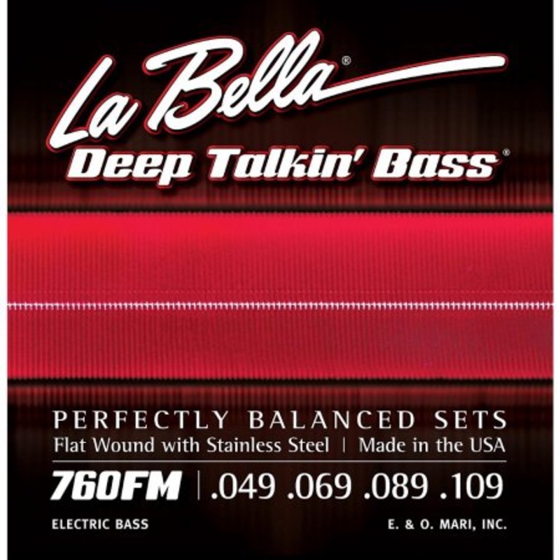 la-bella-760fm-deep-talkin-bass-flatwound-medium-49-109 La Bella 760FM Deep Talkin' Bass Flatwound, Medium 49-109
