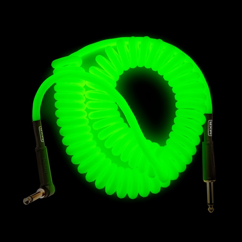 mxr-coiled-glow-instrument-cable-right-straight-15-ft-dcicg15r MXR COILED GLOW INSTRUMENT CABLE - RIGHT / STRAIGHT 15 FT - DCICG15R