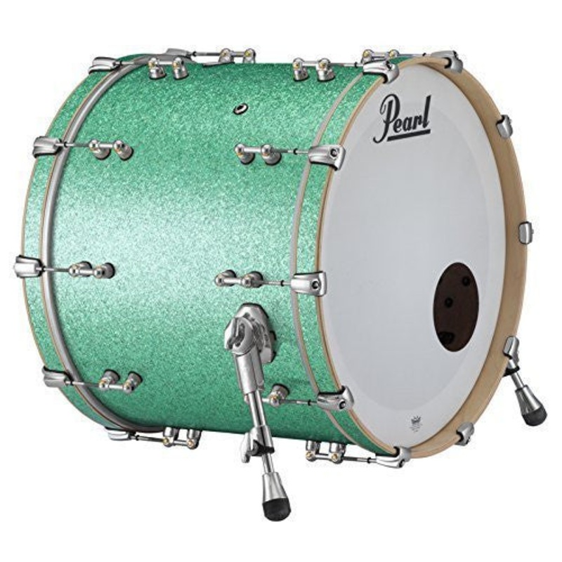 pearl-music-city-custom-pure-24-x14-bass-drum-w-bb3-mount-turquoise-glass Pearl Music City Custom Pure 24"x14" Bass Drum w/BB3 Mount TURQUOISE GLASS