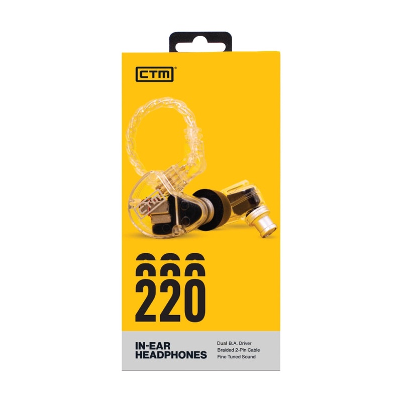 ctm-ce220-dual-driver-in-ear-monitor-clear Ctm CE220 Dual-Driver In-Ear Monitor - Clear