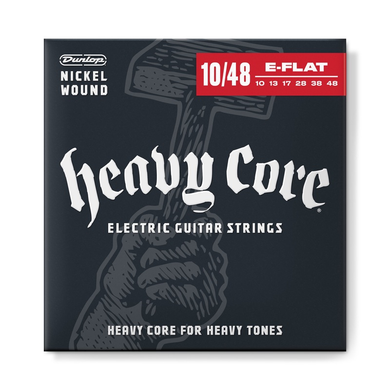 dunlop-heavy-core-nickel-wound-electric-guitar-06-string-set-10-48-e-flat-10-s-heavy-dhcn1048 DUNLOP HEAVY CORE NICKEL WOUND ELECTRIC GUITAR 06-STRING SET - 10-48 - E FLAT 10's HEAVY - DHCN1048