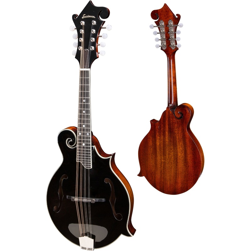 eastman-md415-bk-black-top-f-style-mandolin-used Eastman MD415-BK (Black Top) F-Style Mandolin - USED