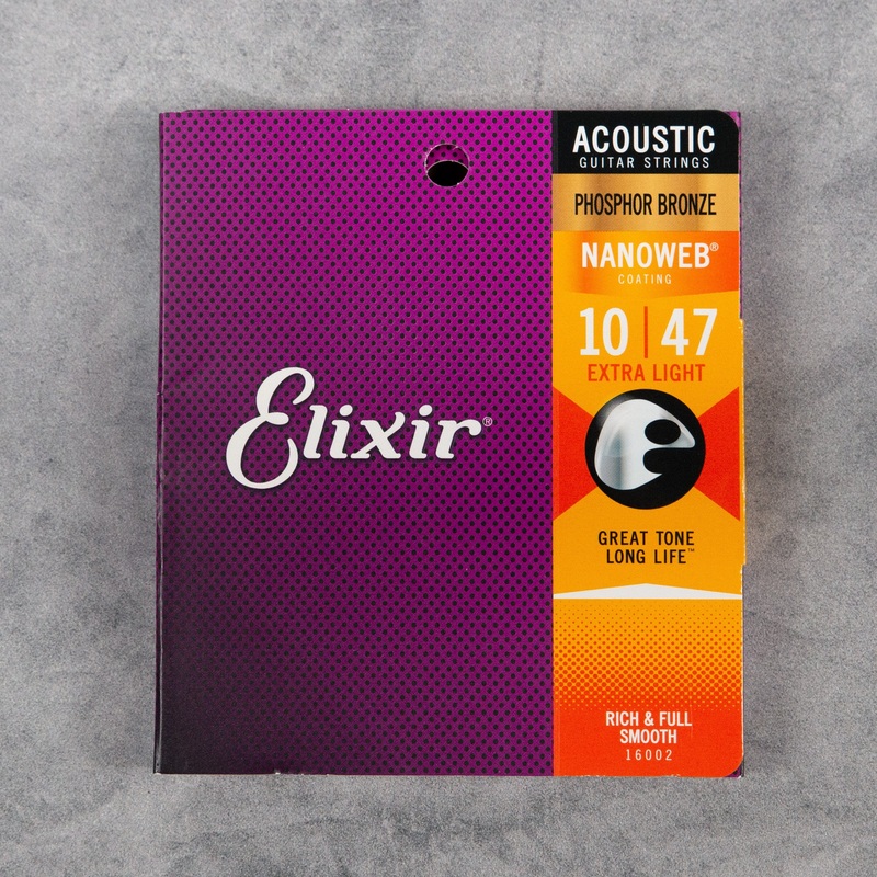 elixir-16002-phosphor-bronze-acoustic-guitar-strings-extra-light-10-47 Elixir 16002 Phosphor Bronze Acoustic Guitar Strings, Extra Light, 10-47