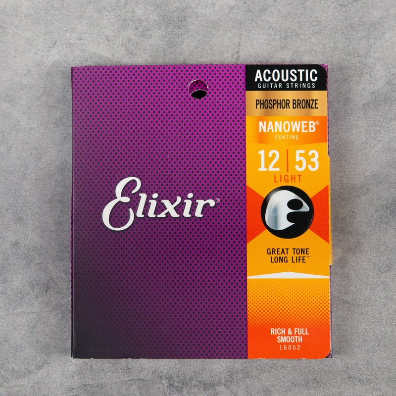 elixir-16052-phosphor-bronze-acoustic-guitar-strings-light-12-53 Elixir 16052 Phosphor Bronze Acoustic Guitar Strings, Light, 12-53