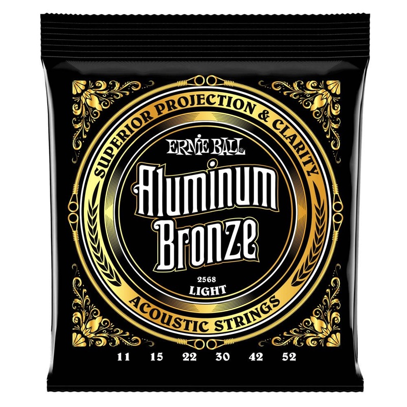 ernie-ball-aluminum-bronze-acoustic-guitar-strings-11-52-gauge-light Ernie Ball Aluminum Bronze Acoustic Guitar Strings - 11-52 Gauge - Light