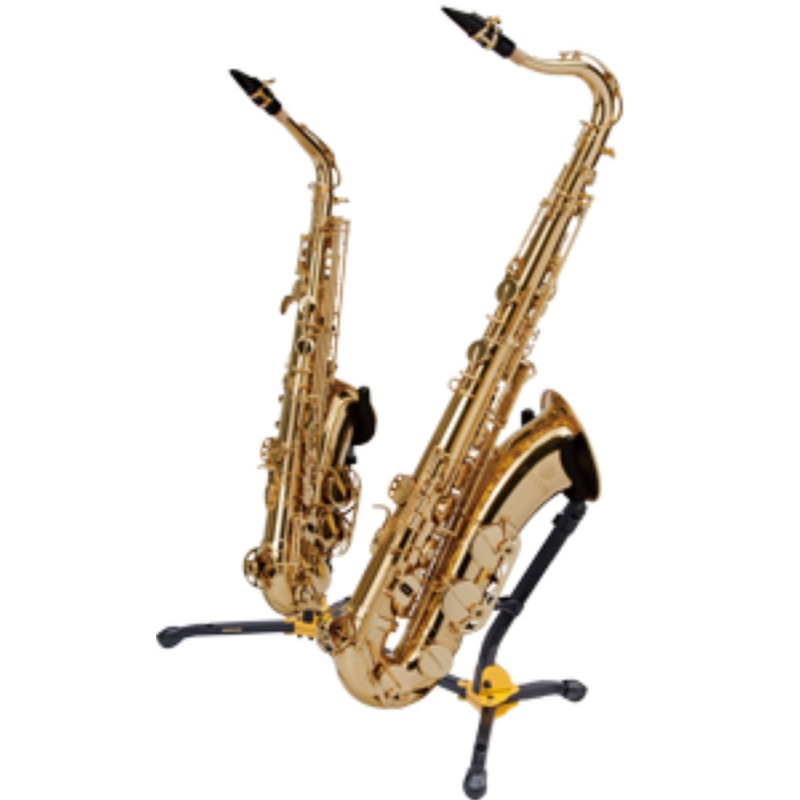 hercules-duo-alto-tenor-saxophone-stand Hercules Duo Alto / Tenor Saxophone Stand