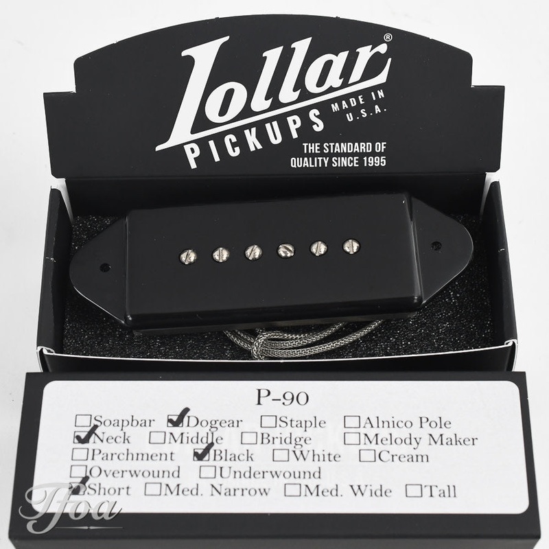 lollar-dogear-p90-neck-black-short Lollar Dogear P90 Neck Black Short