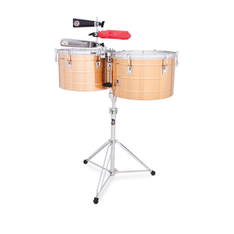 lp-tito-puente-15-and-16-inch-thunder-timbales-bronze-lp258-bz LP Tito Puente 15 and 16-inch Thunder Timbales Bronze LP258-BZ