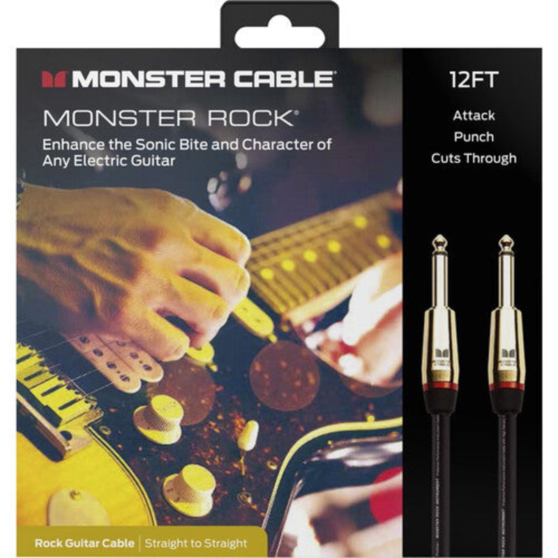 monster-cable-rock-12-straight-straight-3-7m-instrument-cable Monster Cable Rock 12 Straight Straight 3.7m Instrument Cable