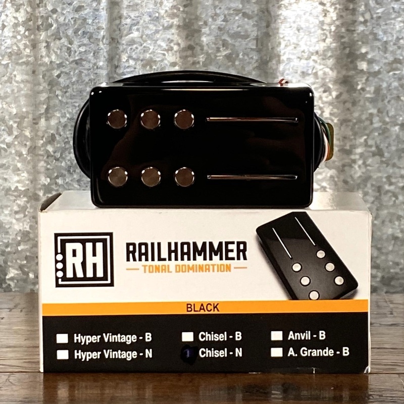 railhammer-chisel-neck-black-humbucker-guitar-pickup Railhammer Chisel Neck Black Humbucker Guitar Pickup
