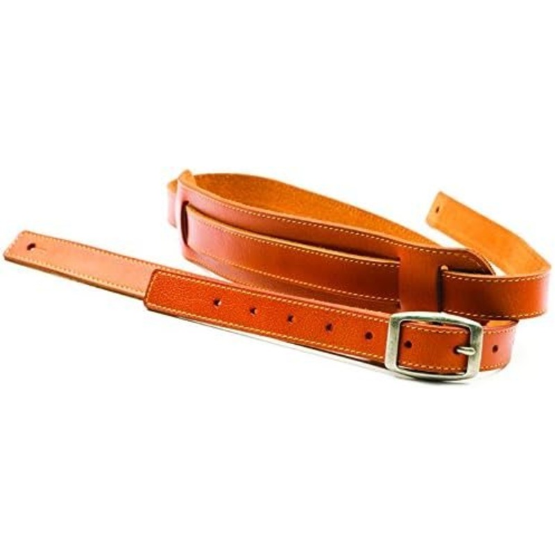 san-leandro-strap-lb-144-skinny-leather-guitar-strap-tan San Leandro Strap LB-144 Skinny Leather Guitar Strap, Tan