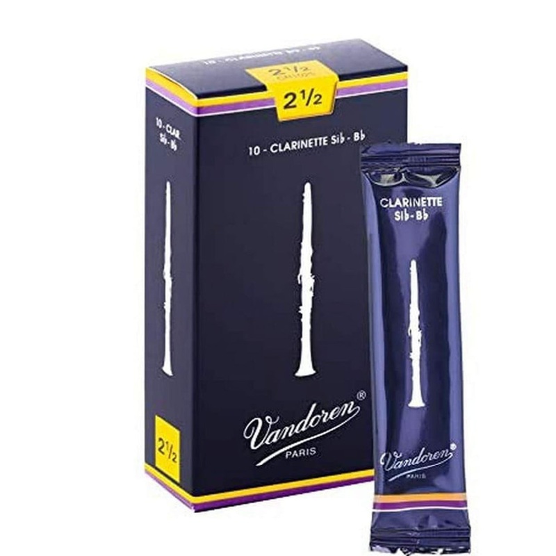 vandoren-traditional-bb-clarinet-reeds-2-5-box-of-10 Vandoren Traditional Bb Clarinet Reeds- #2.5 Box of 10