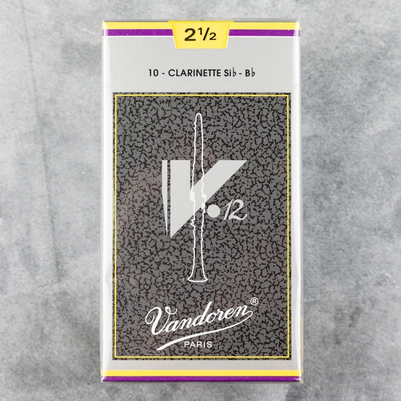 vandoren-v12-bb-clarinet-reeds-strength-2-5-box-of-10 Vandoren V12 Bb Clarinet Reeds, Strength 2.5 (Box of 10)