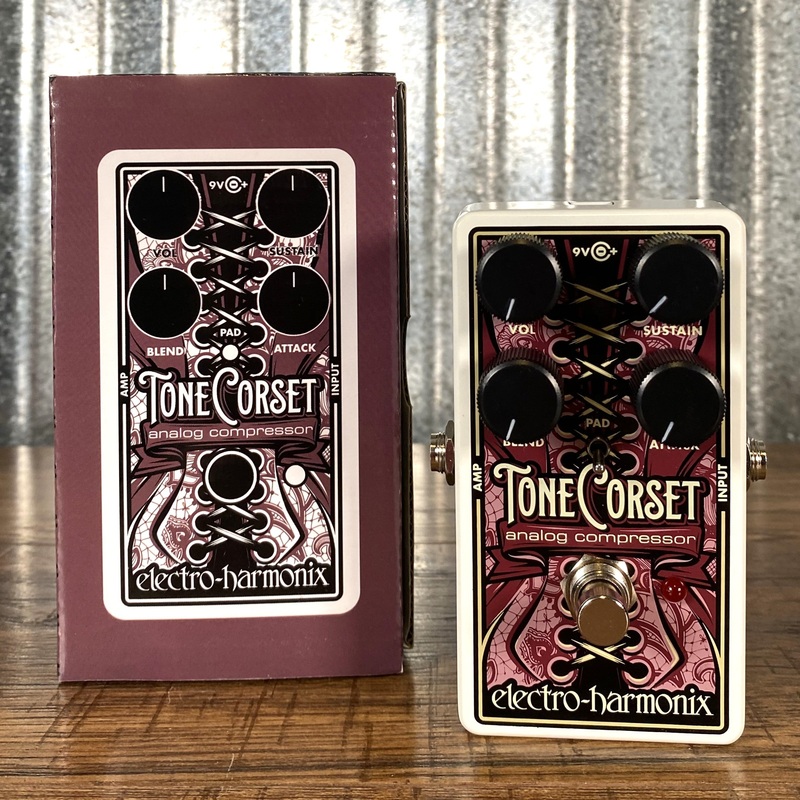 electro-harmonix-ehx-tone-corset-analog-compressor-guitar-effect-pedal Electro-Harmonix EHX Tone Corset Analog Compressor Guitar Effect Pedal