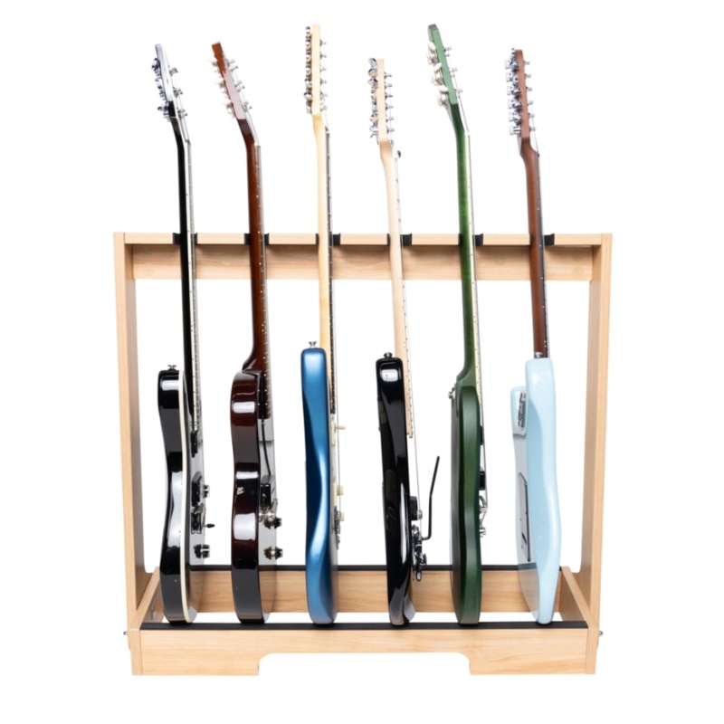 gator-wooden-guitar-rack-gfw-gtr-wd6rk-mpl-maple Gator Wooden Guitar Rack GFW-GTR-WD6RK-MPL - Maple