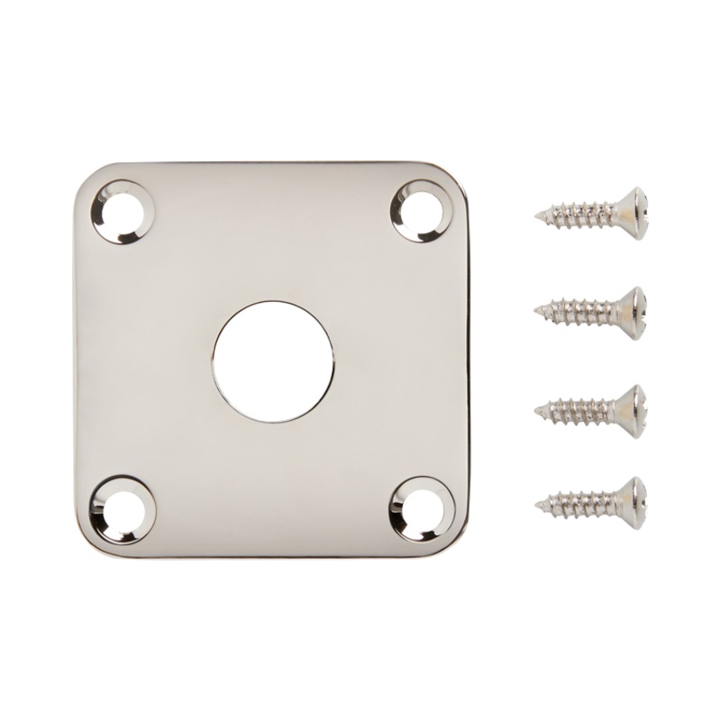 gibson-metal-jack-plate-nickel Gibson Metal Jack Plate, Nickel