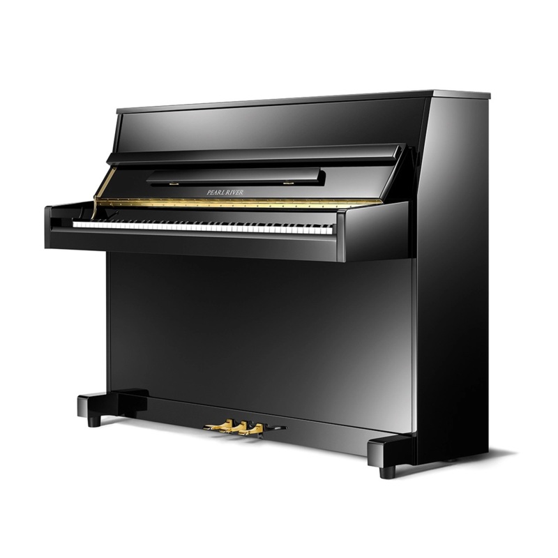 pearl-river-qu2-up109d-intelligent-silent-upright-piano-polished-ebony Pearl River QU2 UP109D Intelligent Silent Upright Piano - Polished Ebony