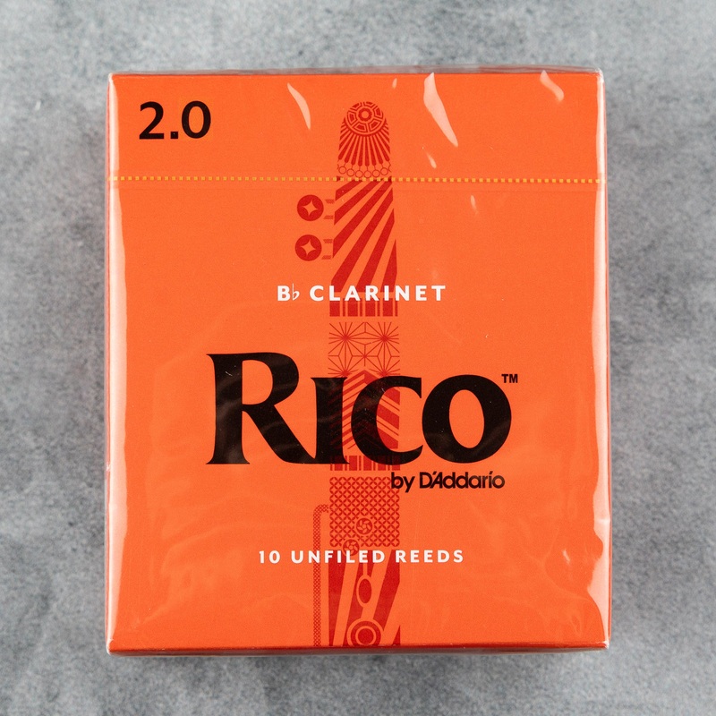 rico-by-d-addario-bb-clarinet-reeds-strength-2-0-box-of-10 Rico by D'Addario Bb Clarinet Reeds, Strength 2.0 (Box of 10)
