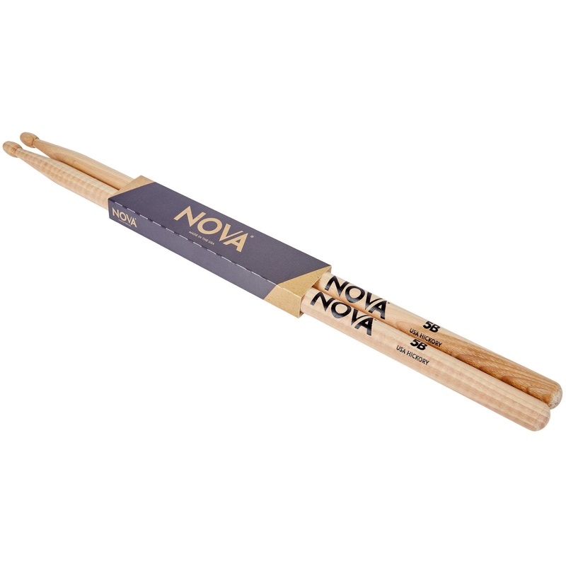 vic-firth-nova-hickory-wood-tip-5b-drum-sticks Vic Firth Nova Hickory Wood Tip 5B Drum Sticks
