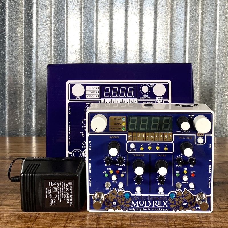 electro-harmonix-ehx-mod-rex-polyrhythmic-modulator-guitar-synth-effect-pedal Electro-Harmonix EHX Mod Rex Polyrhythmic Modulator Guitar Synth Effect Pedal