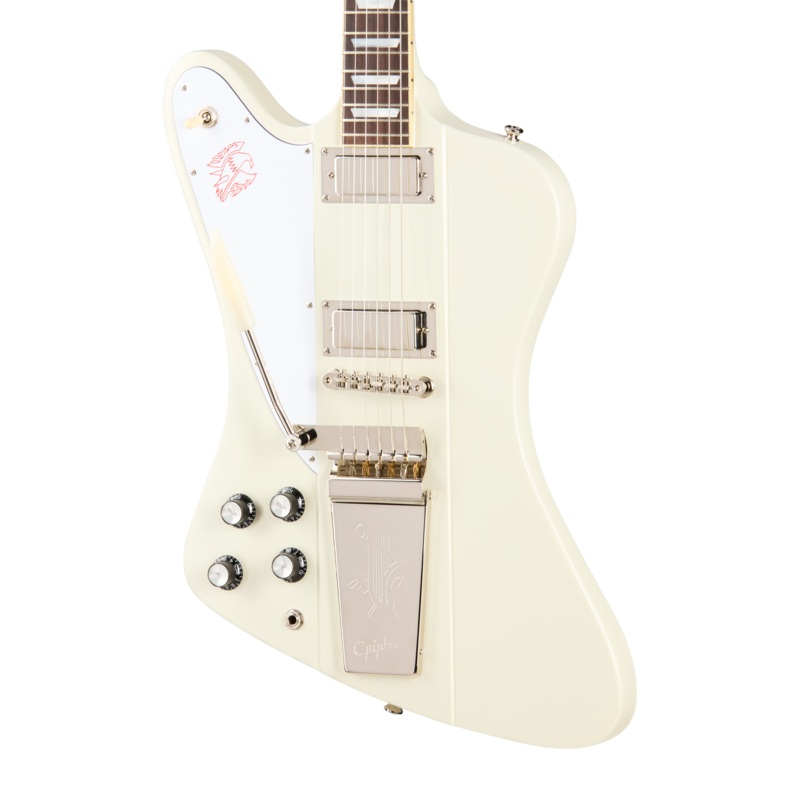 epiphone-igc-1963-firebird-v-reissue-with-maestro-vibrola-left-handed-polaris-white Epiphone IGC 1963 Firebird V Reissue with Maestro Vibrola, Left-Handed, Polaris White