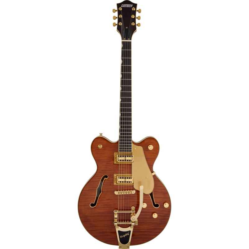 gretsch-pre-order-electromatic-ltd-flame-okoume-broadkaster-double-cut-w-bigsby-electric-guitar-roundup-orange-stain Gretsch - PRE-ORDER! ~ Electromatic LTD Flame Okoume Broadkaster Double-Cut w/Bigsby - Electric Guitar - Roundup Orange Stain