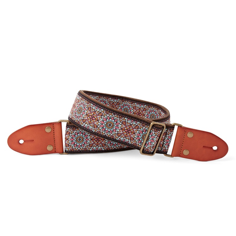 isuzi-gt-50-suede-leather-guitar-strap-with-brass-buckle ISUZI GT-50 Suede Leather Guitar Strap with Brass Buckle