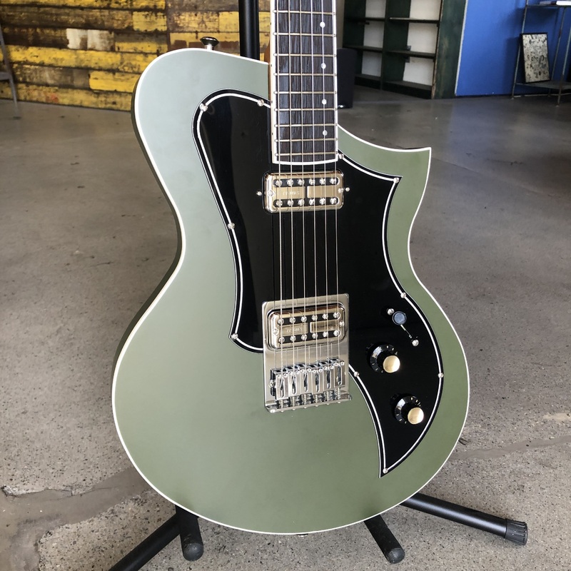 kauer-guitars-korona-satin-olive-green-104 Kauer Guitars Korona - Satin Olive Green - #104