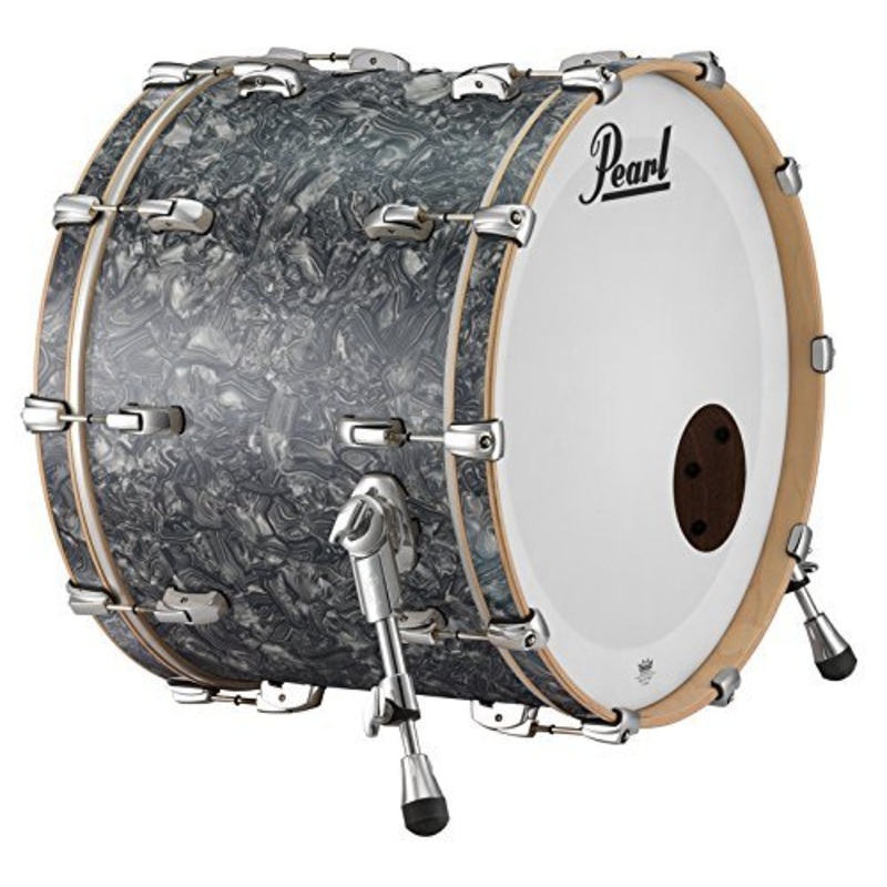 pearl-music-city-custom-18x14-bass-drum-bb3-mnt-rf1814bb-c417-pewter-abalone Pearl Music City Custom 18x14 Bass Drum BB3 Mnt RF1814BB/C417 PEWTER ABALONE