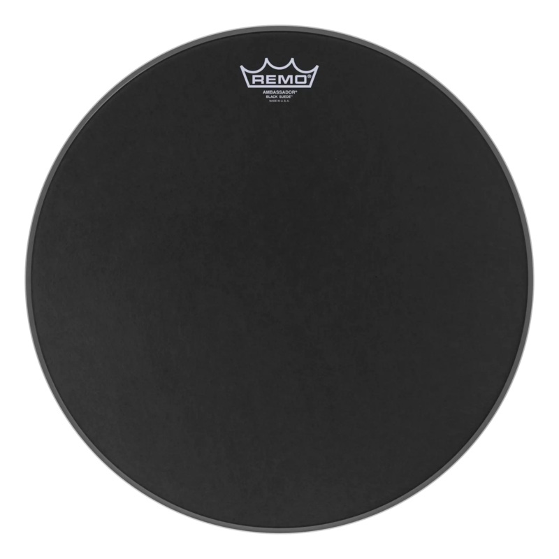 remo-ba-0816-es-16-ambassador-black-suede-drumhead Remo BA-0816-ES 16 Ambassador Black Suede Drumhead
