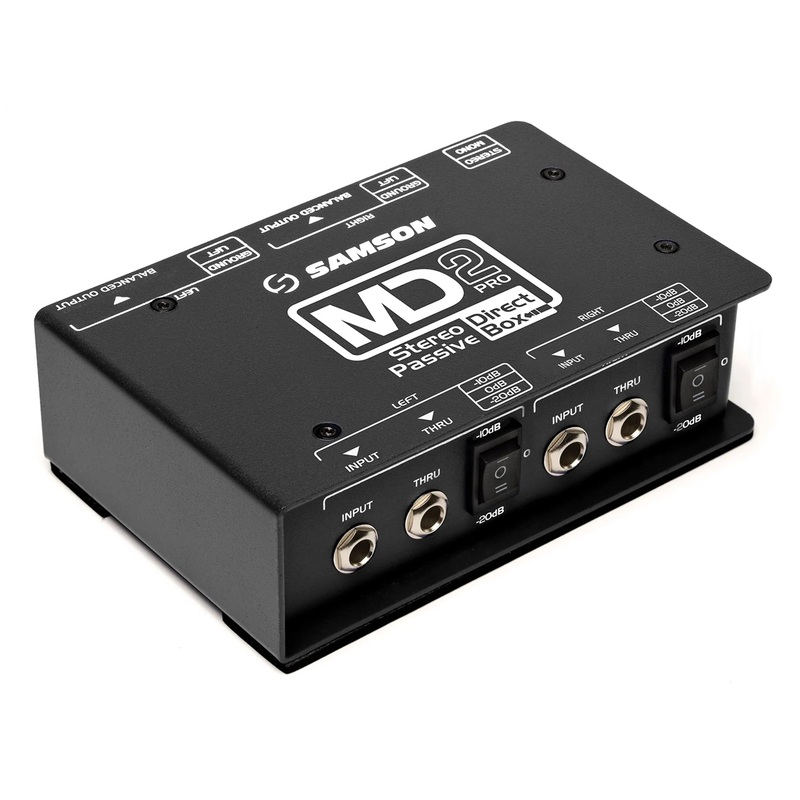 samson-md2-pro-2-channel-passive-instrument-direct-box Samson MD2 Pro 2-channel Passive Instrument Direct Box