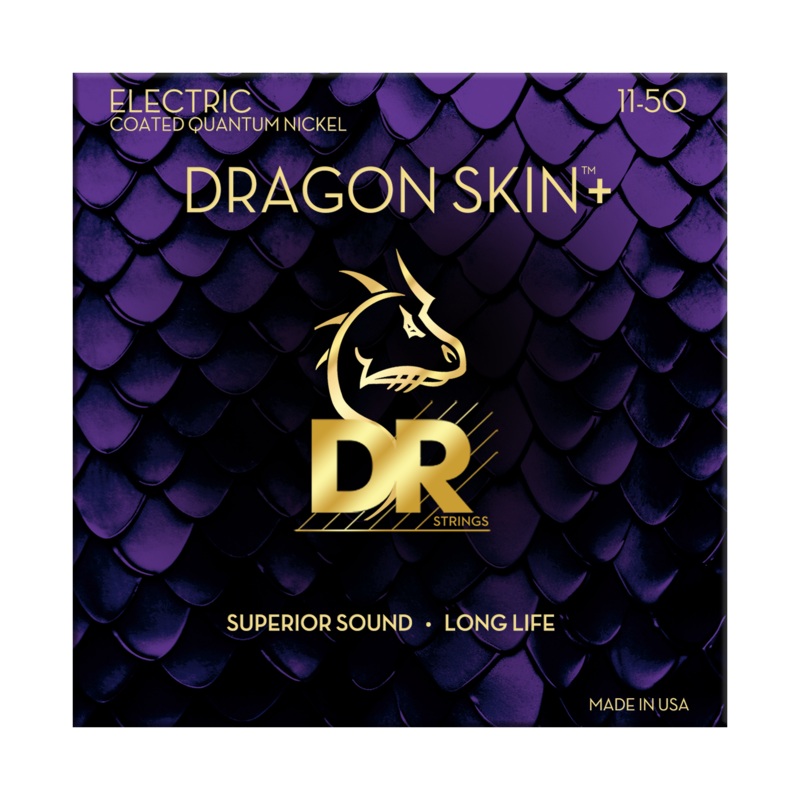 dr-dragon-skin-accurate-core-coated-electric-guitar-string-set-11-50-heavy-deq-11 DR DRAGON SKIN+ Accurate Core Coated Electric Guitar String Set - 11-50 Heavy DEQ-11