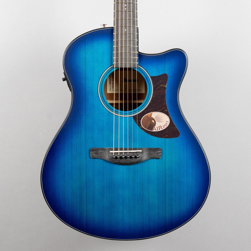 ibanez-aam50ce-advanced-acoustic-sapphire-blue-burst-top Ibanez AAM50CE Advanced Acoustic, Sapphire Blue Burst Top