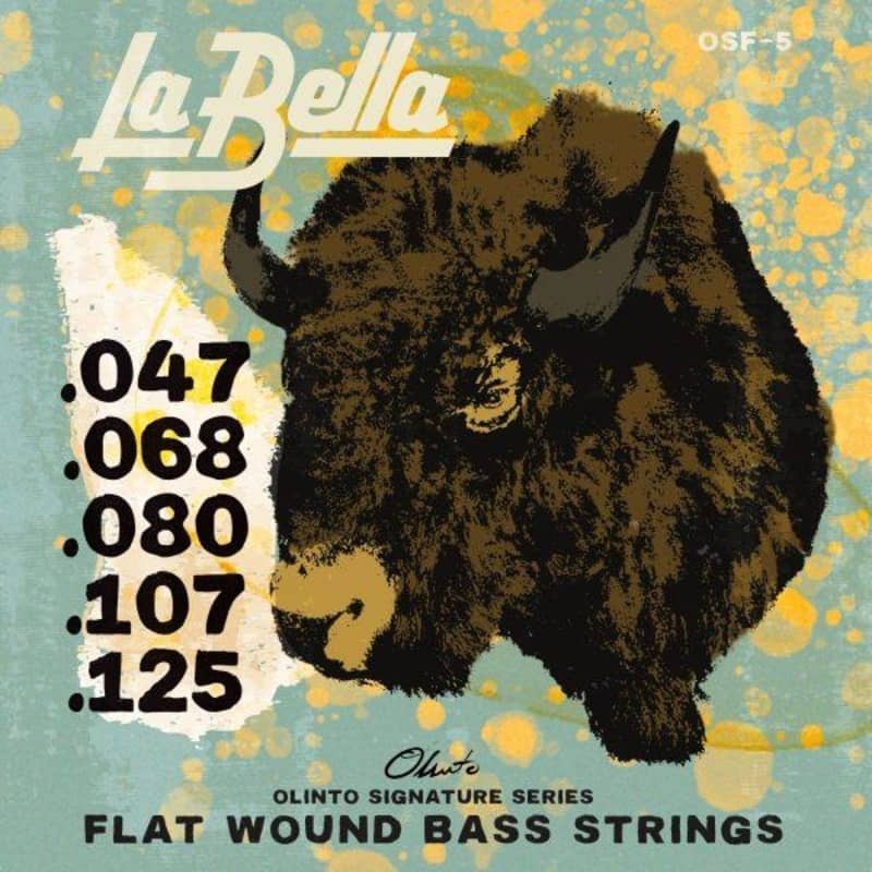 la-bella-osf-5-olinto-signature-flatwound-bass-strings-5-string-47-125 La Bella OSF-5 Olinto Signature Flatwound Bass Strings, 5-String 47-125