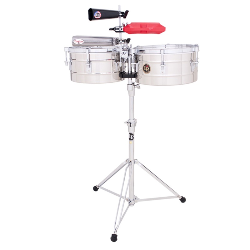 lp-timbales-tito-puente-stainless-steel-13-14-lp256-s LP Timbales Tito Puente Stainless Steel 13"/14" (LP256-S)