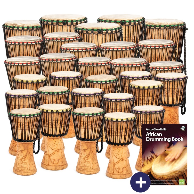 percussion-plus-ghanaian-djembe-30-player-pack-for-secondary-education-pp664-30s Percussion Plus Ghanaian djembe 30 player pack for secondary education (PP664-30S)