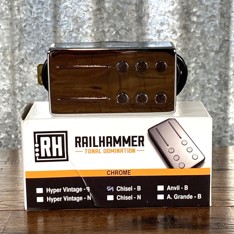 railhammer-chisel-bridge-chrome-humbucker-guitar-pickup Railhammer Chisel Bridge Chrome Humbucker Guitar Pickup