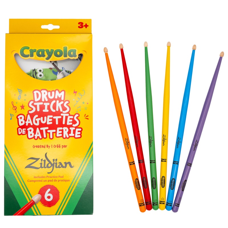 zildjian-x-crayola-kids-drumsticks-w-practice-pad Zildjian x Crayola Kids Drumsticks w/ Practice Pad