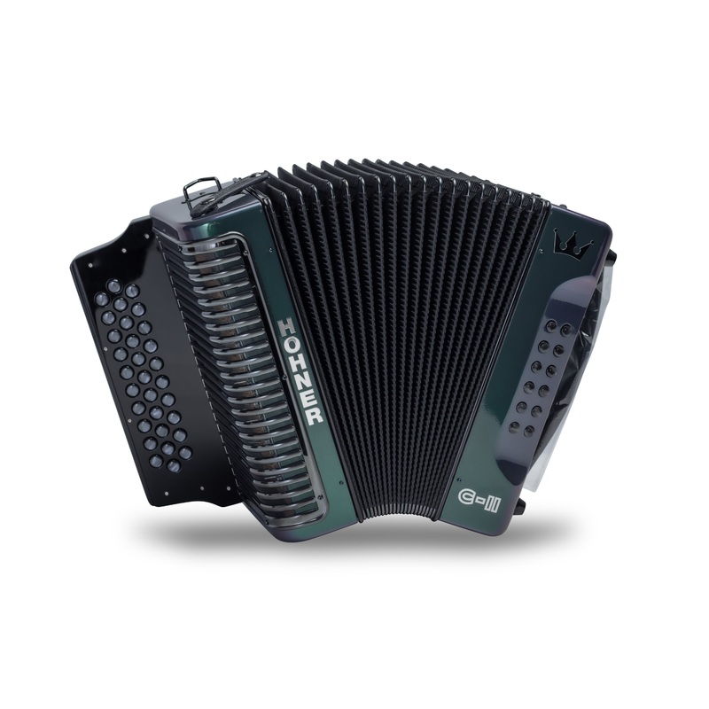 hohner-corona-c-ii-green-keys-of-f-bb-eb-accordion Hohner Corona C-II - Green - Keys of F/Bb/Eb Accordion