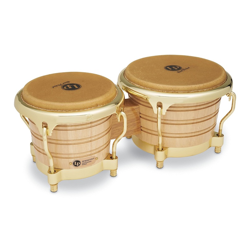 latin-percussion-lp201ax-2aw-bongo-drum-natural-gold Latin Percussion LP201AX-2AW Bongo Drum, Natural/Gold