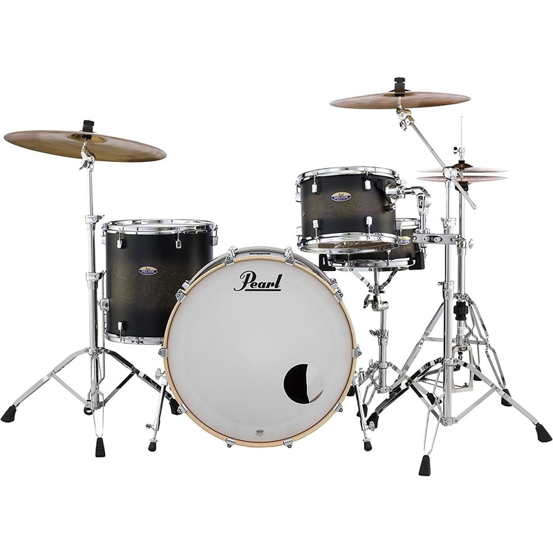 pearl-decade-maple-3-piece-shell-pack-satin-black-burst-dmp943xp-c262 Pearl Decade Maple 3-Piece Shell Pack - Satin Black Burst (DMP943XP/C262)