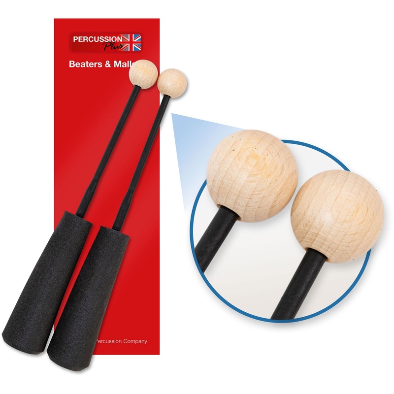 percussion-plus-easy-grip-hard-wooden-beaters-pp755 Percussion Plus easy grip hard wooden beaters (PP755)