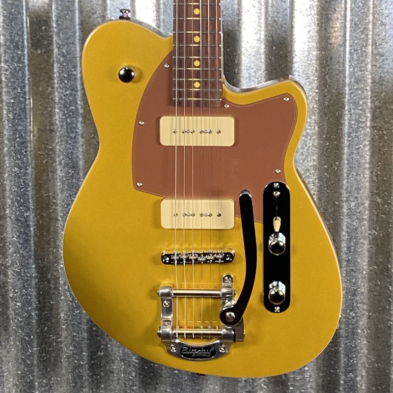 reverend-charger-290-bigsby-venetian-gold-guitar-65504 Reverend Charger 290 Bigsby Venetian Gold Guitar #65504