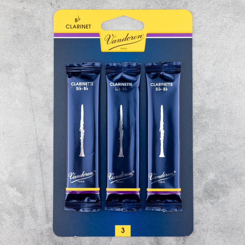 vandoren-3-card-traditional-bb-clarinet-reeds-strength-3 Vandoren 3 Card Traditional Bb Clarinet Reeds, Strength 3