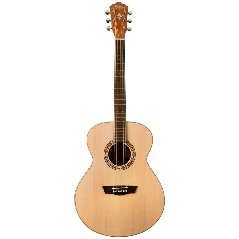 washburn-harvest-grand-auditorium-acoustic-guitar-natural-gloss-wg7s-a-u Washburn Harvest Grand Auditorium Acoustic Guitar, Natural Gloss (WG7S-A-U)