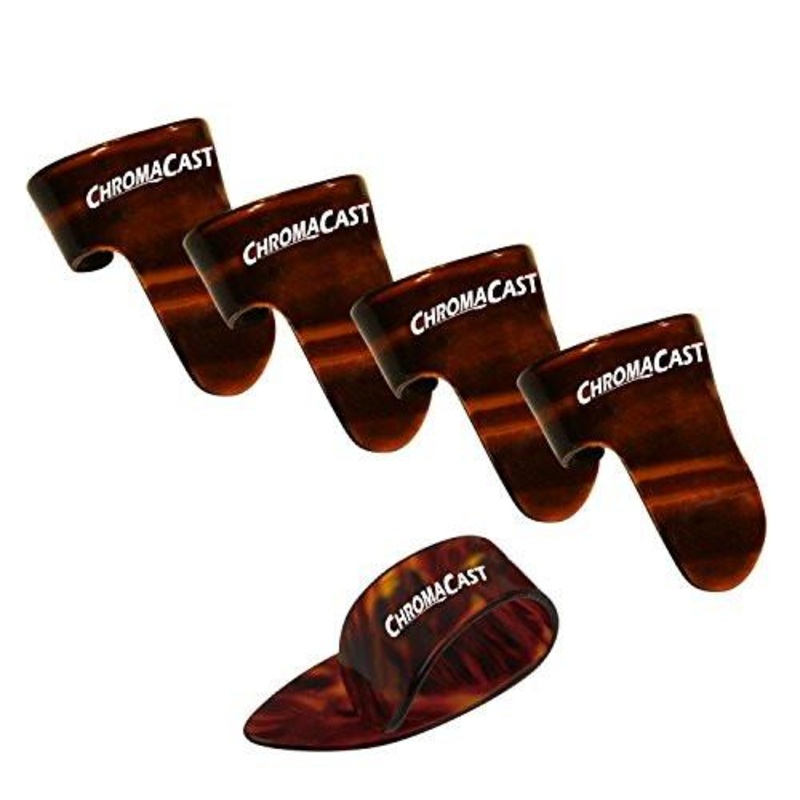 chromacast-4-finger-1-thumb-pick-pack-shell-large ChromaCast 4 Finger 1 Thumb Pick Pack, Shell, Large