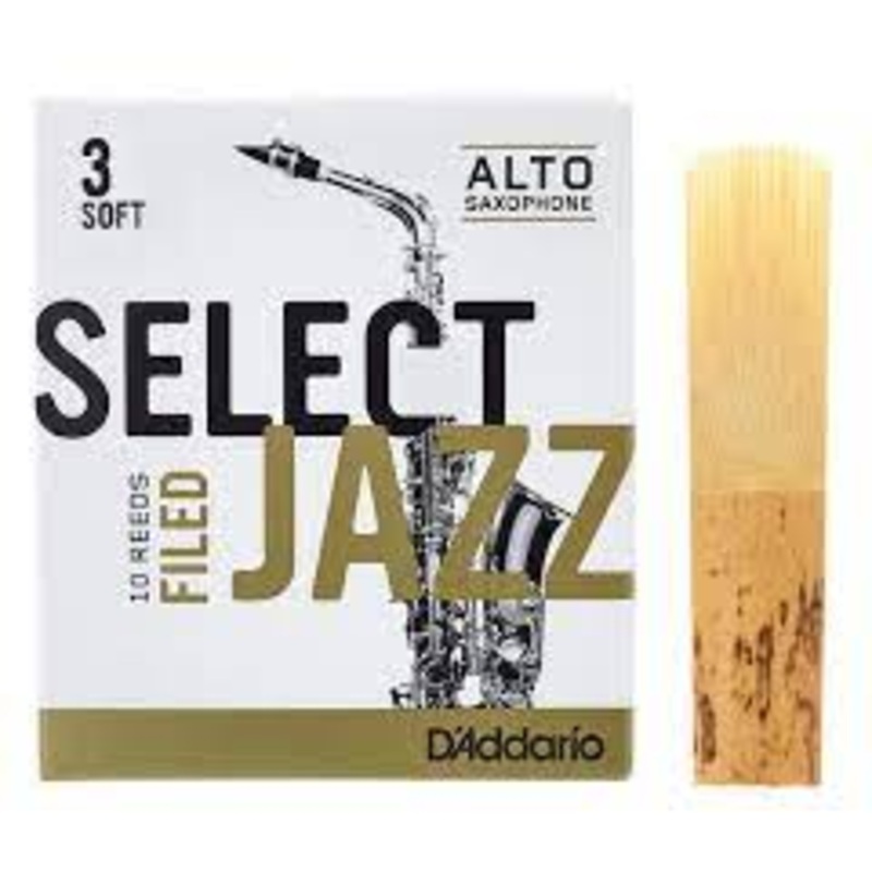 d-addario-rsf10asx3s-select-jazz-filed-single-alto-sax-reed-3s D'Addario RSF10ASX3S Select Jazz FILED SINGLE Alto Sax Reed 3S