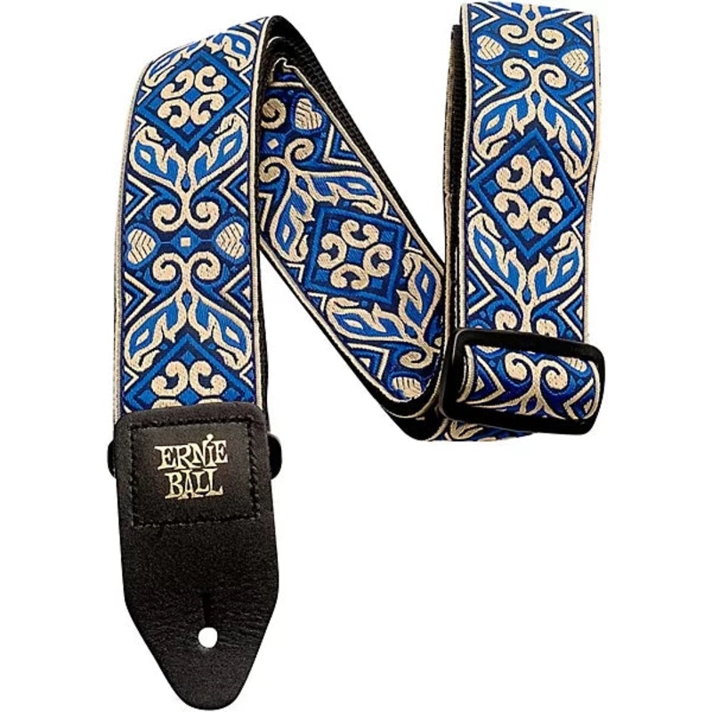 ernie-ball-4165-tribal-blue-jacquard-classic-guitar-strap-bass-strap Ernie Ball 4165 Tribal Blue Jacquard Classic Guitar Strap Bass Strap