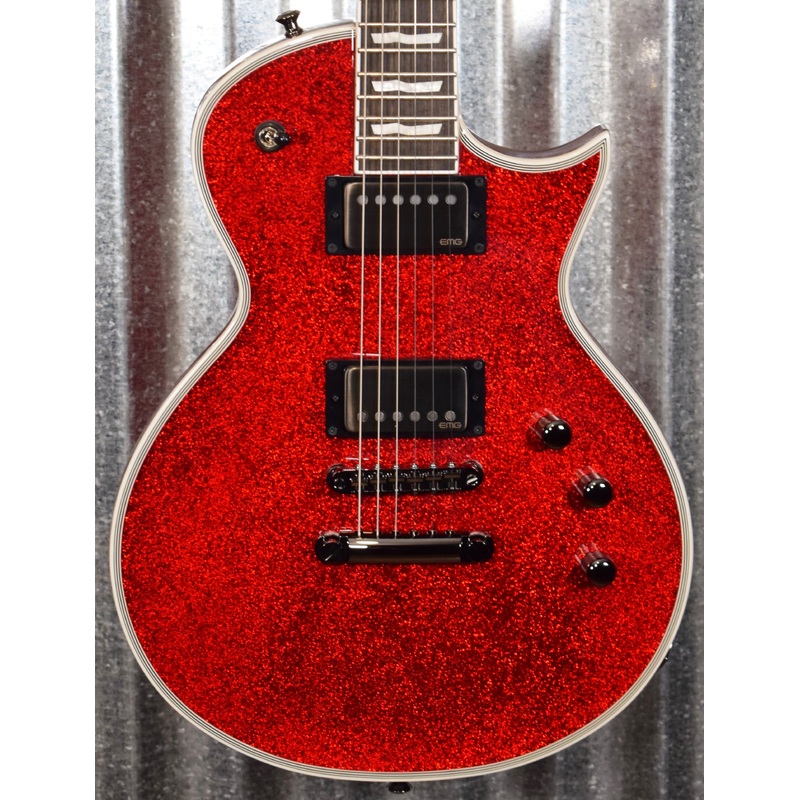 esp-e-ii-eclipse-db-red-sparkle-emg-guitar-case-eiiecdbrsp-japan-es0730203 ESP E-II Eclipse DB Red Sparkle EMG Guitar & Case EIIECDBRSP Japan #ES0730203