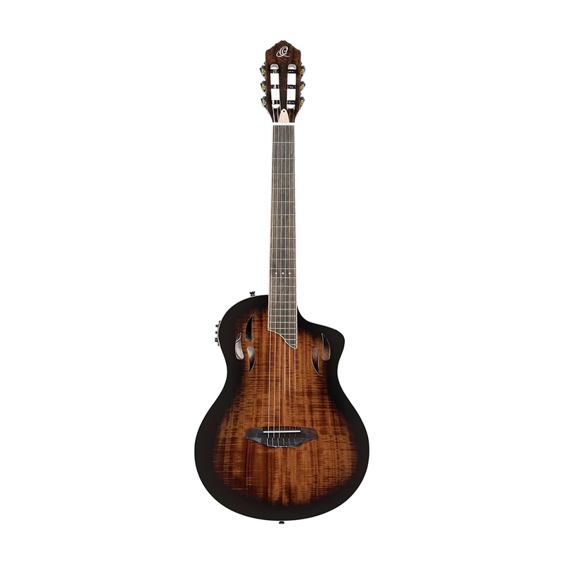 ortega-tourplayer-series-thinline-crossover-electric-nylon-guitar-w-bag Ortega Tourplayer Series Thinline Crossover Electric Nylon Guitar W/ Bag